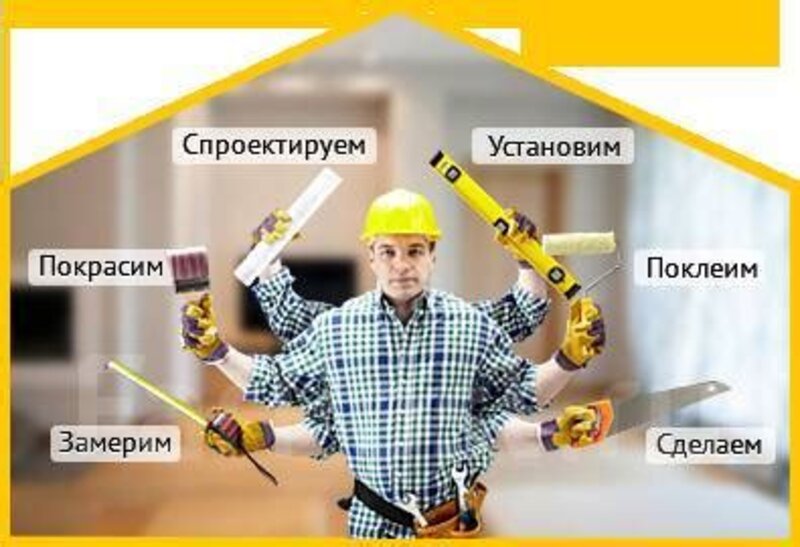 Repair and finishing of apartments, houses, civil and industrial premises