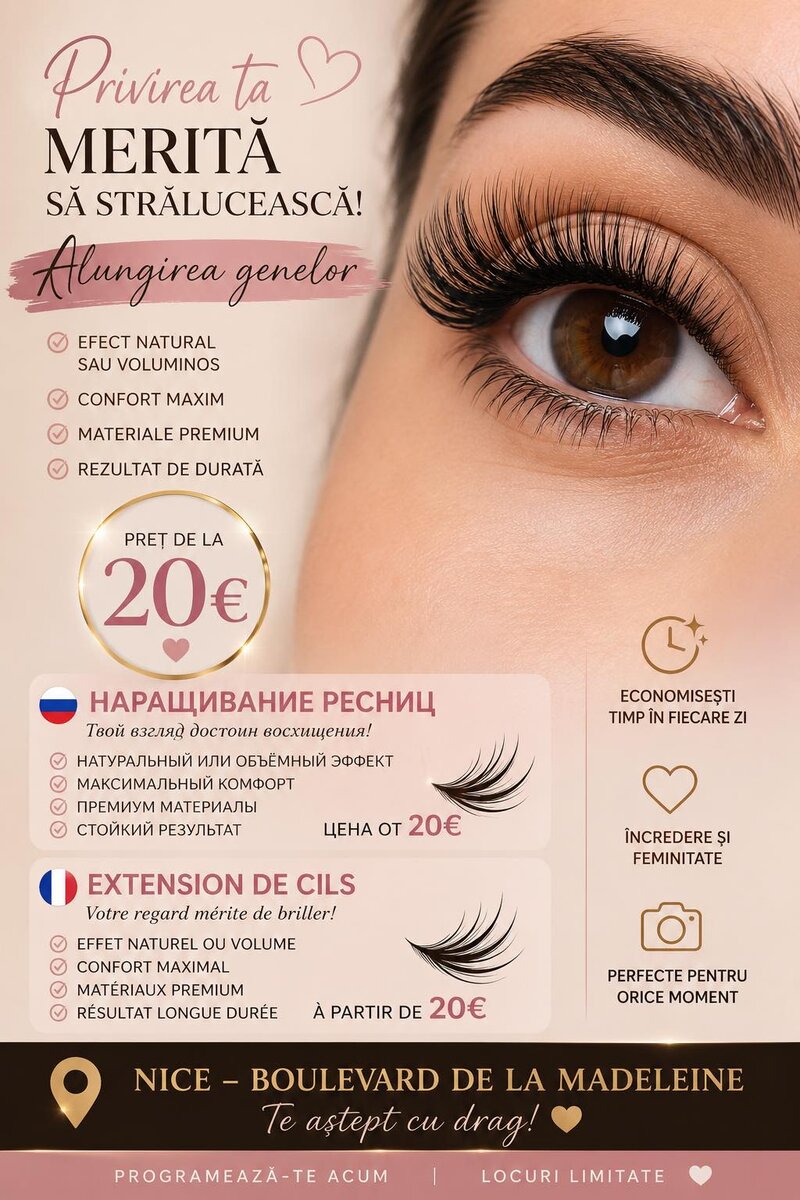 Eyelash Extensions in Nice - from 20 €