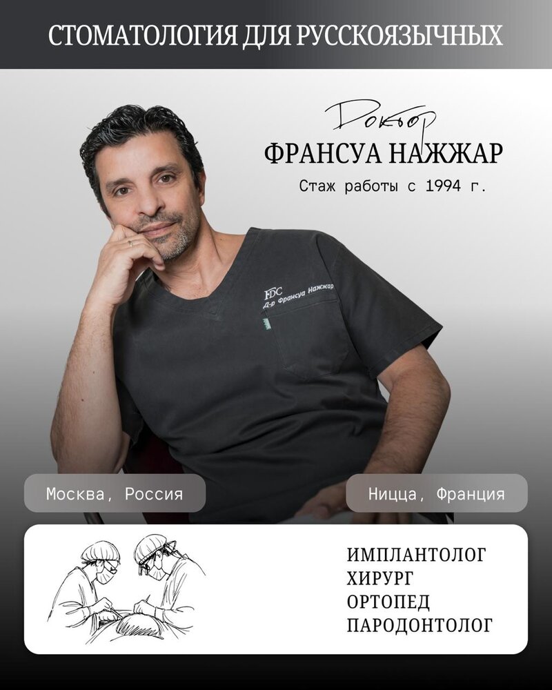 Стоматолог в Ницце – доктор Франсуа Нажжар