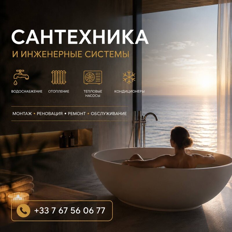 Сантехника, отопление и кондиционеры — Лазурный берег