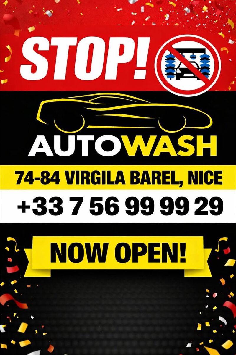 ✨ Новая автомойка в Ницце! 